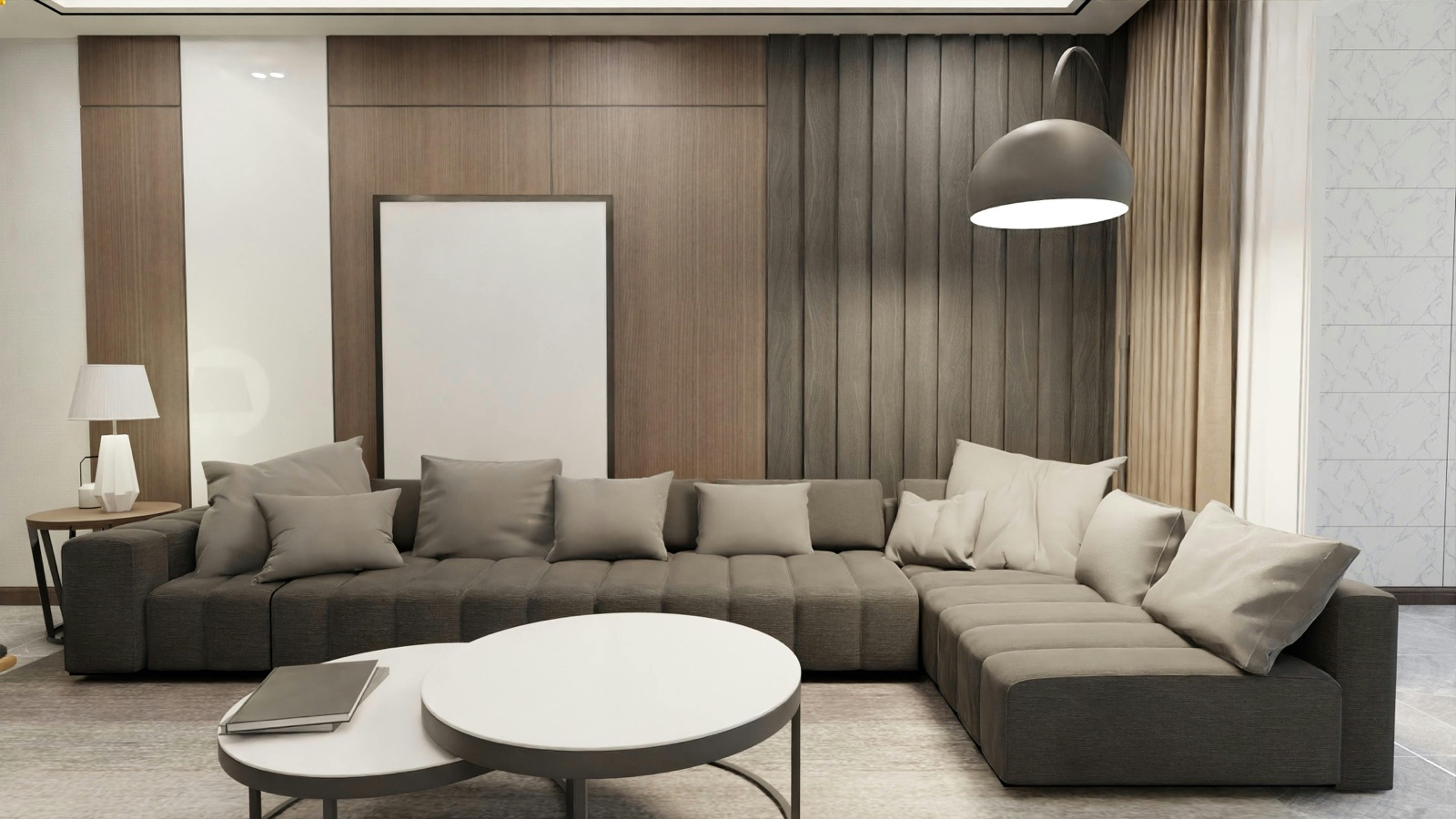 Modern living room showroom background